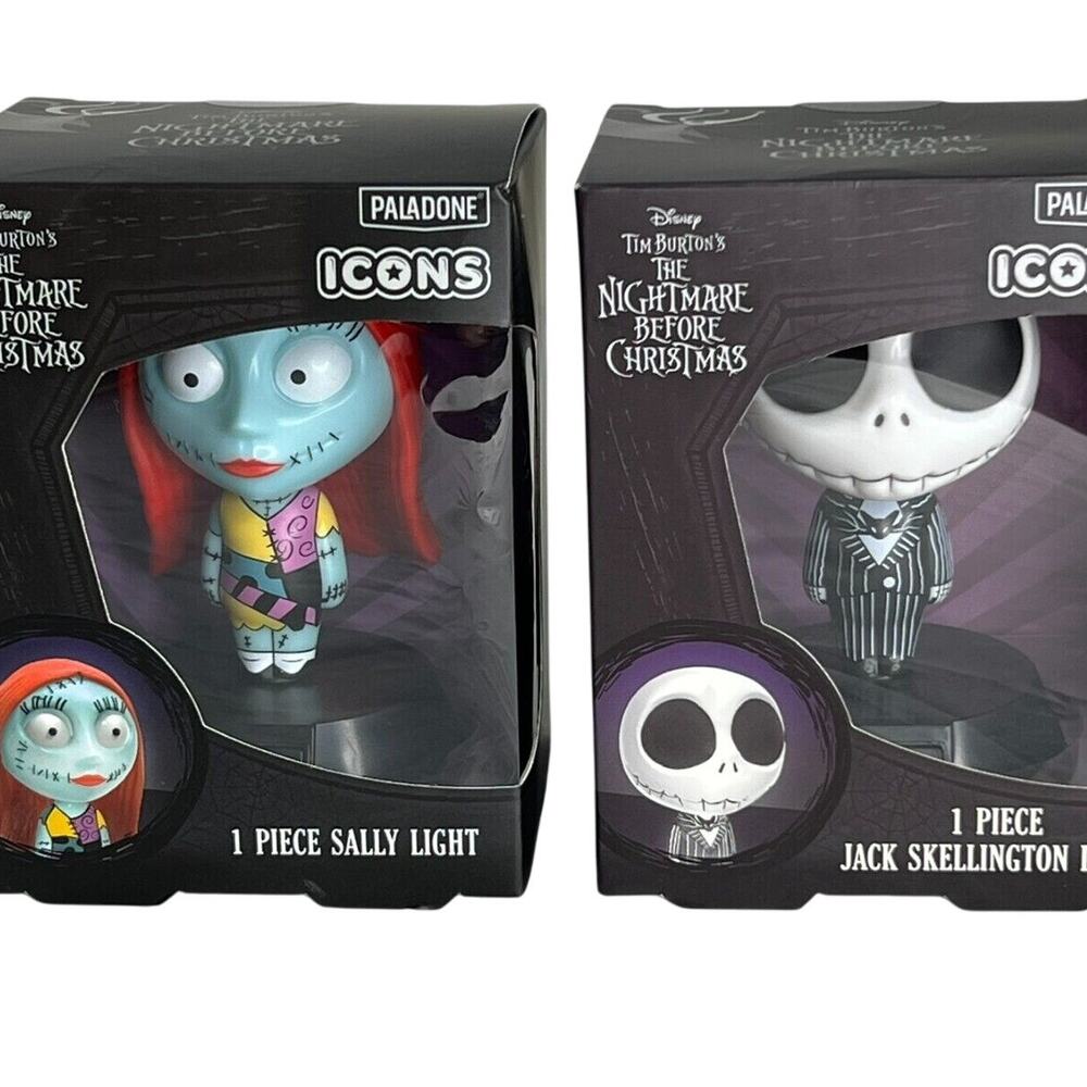 Jack and Sally Light Nightmare Before Christmas Paladone Disney Figure NEW Set